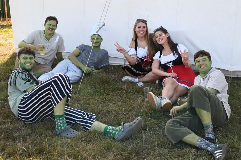 Group visitors at EMF - King's Grove
