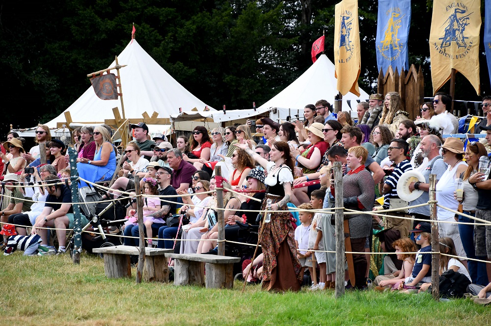 Festival crowd and visual moments at EMF - King's Grove