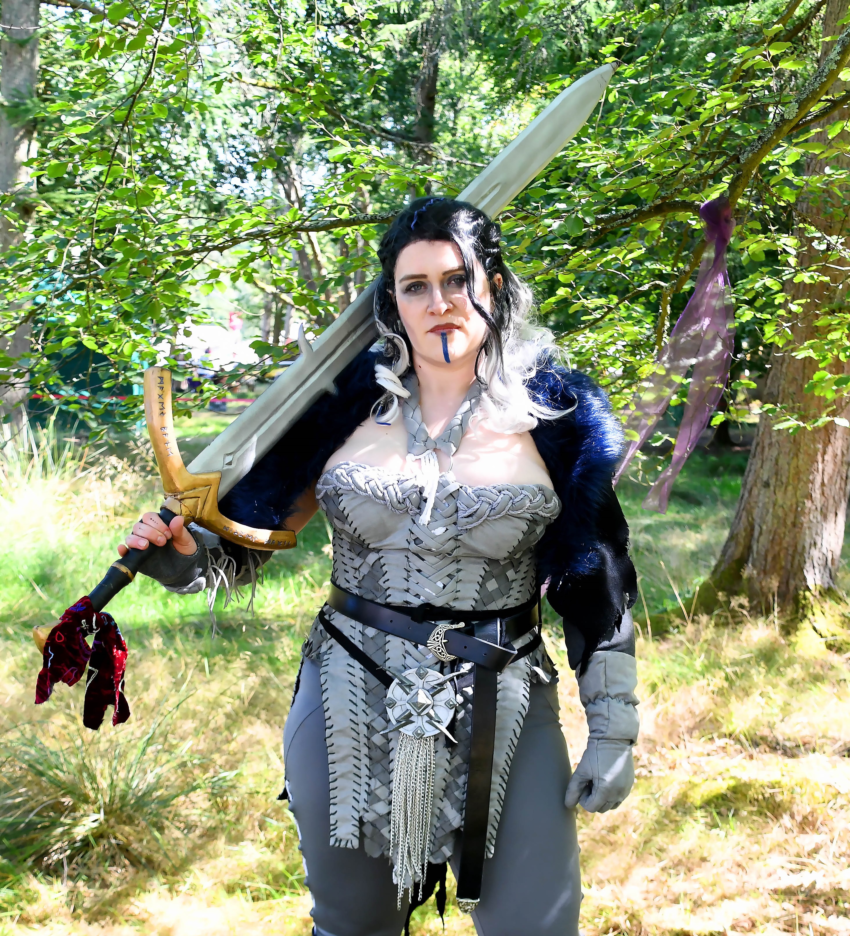 Props and creative costume details at Cosplay Quarter